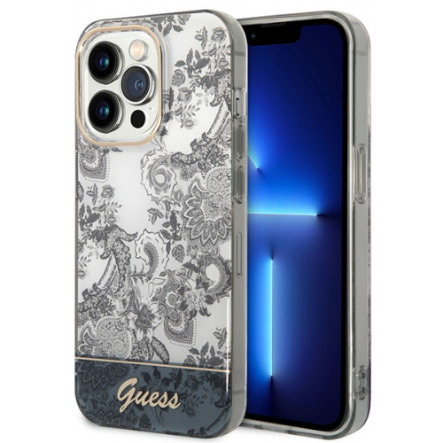 Hurtownia Guess - 3666339090722 - GUE1973 - Etui Guess GUHCP14LHGPLHG Apple iPhone 14 Pro szary/grey hardcase Porcelain Collection - B2B homescreen