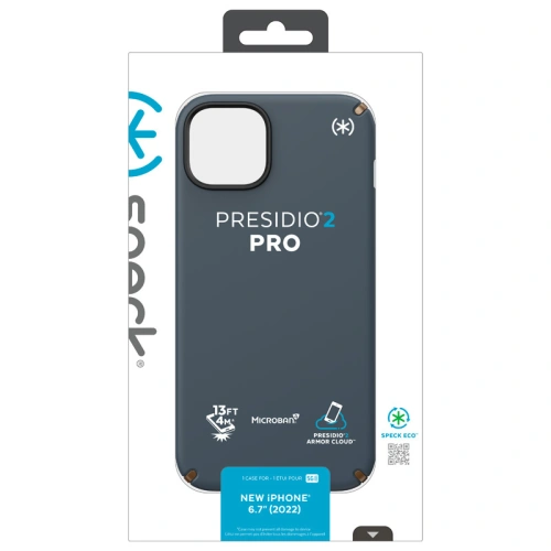 Etui Speck Presidio2 Pro MICROBAN Apple iPhone 14 Plus / 15 Plus (Charcoal / Cool Bronze / Slate)