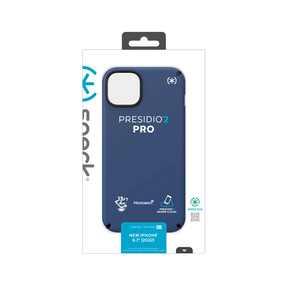 Hurtownia GSM - Etui Speck Presidio2 Pro MICROBAN Apple iPhone 14 Plus / 15 Plus (Coastal Blue / Černá / Bílá) - SPK377 - {ean13} - Hurt