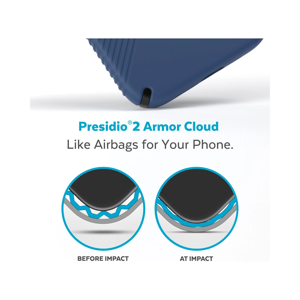 Wholesale Speck Presidio2 Grip MICROBAN Apple iPhone 14 Plus / 15 Plus (Coastal Blue / Black / White) - SPK383 - {ean13} - Hurt