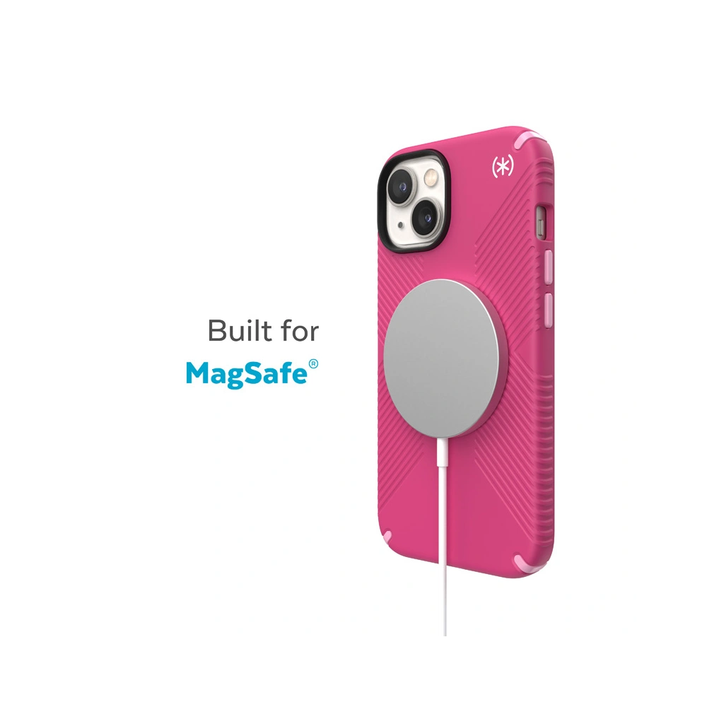 Hurtownia GSM - Case Speck Presidio2 Grip MagSafe MICROBAN Apple iPhone 14 Plus / 15 Plus (Digitalpink / Blossompink / Weiß) - SPK385 - {ean13} - Hurt