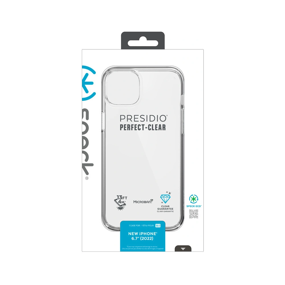Hurtownia GSM - Etui Speck Presidio Perfect-Clear MICROBAN Apple iPhone 14 Plus / 15 Plus (Čiré) - SPK388 - {ean13} - Hurt