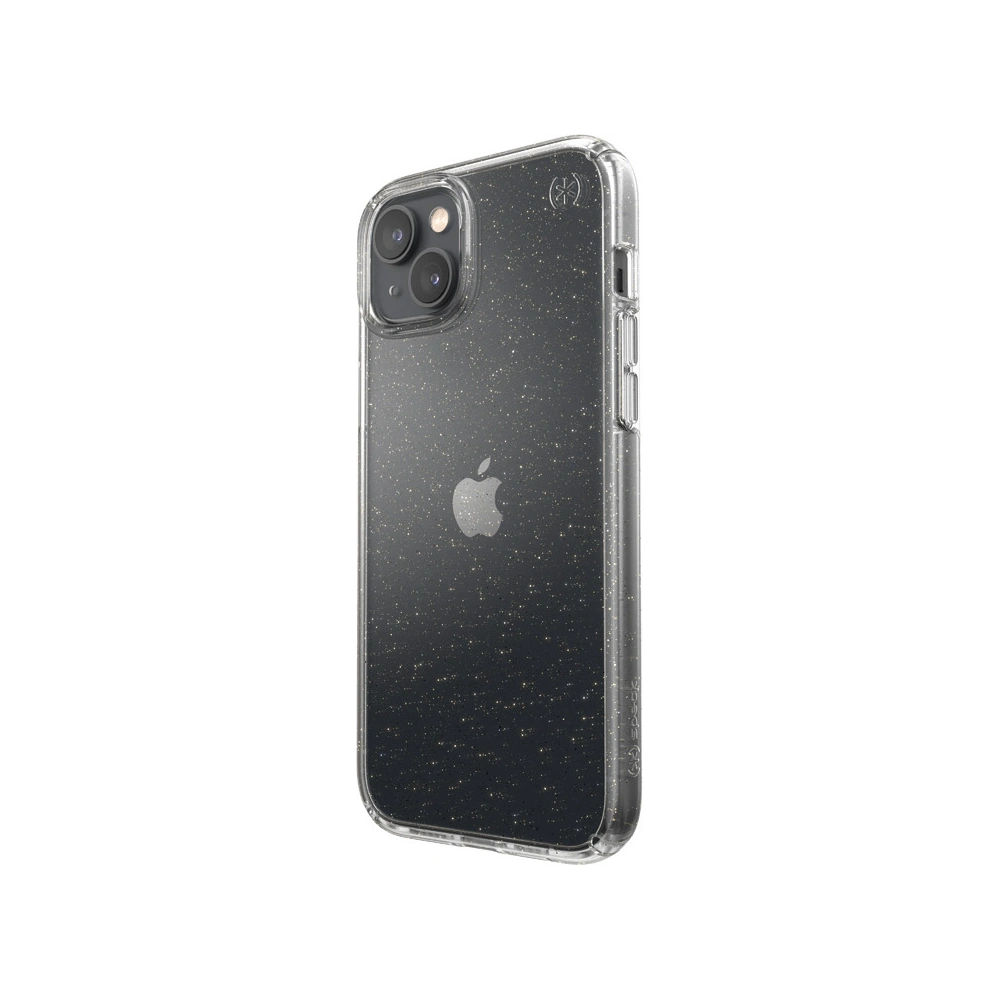 Hurtownia GSM - Etui Speck Presidio Perfect-Clear Glitter MICROBAN Apple iPhone 14 Plus / 15 Plus (Čirý / Zlatý třpyt) - SPK390 - {ean13} - Hurt