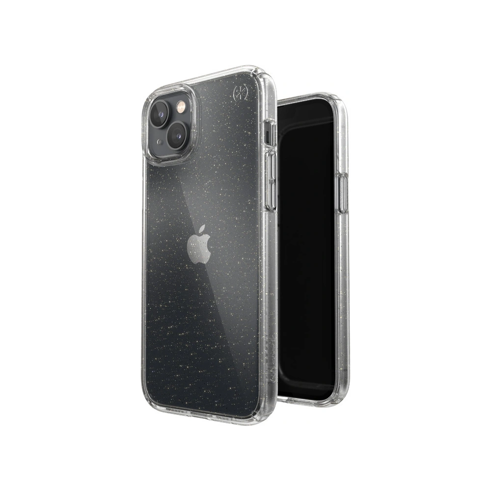 Hurtownia GSM - Etui Speck Presidio Perfect-Clear Glitter MICROBAN Apple iPhone 14 Plus / 15 Plus (Čirý / Zlatý třpyt) - SPK390 - {ean13} - Hurt