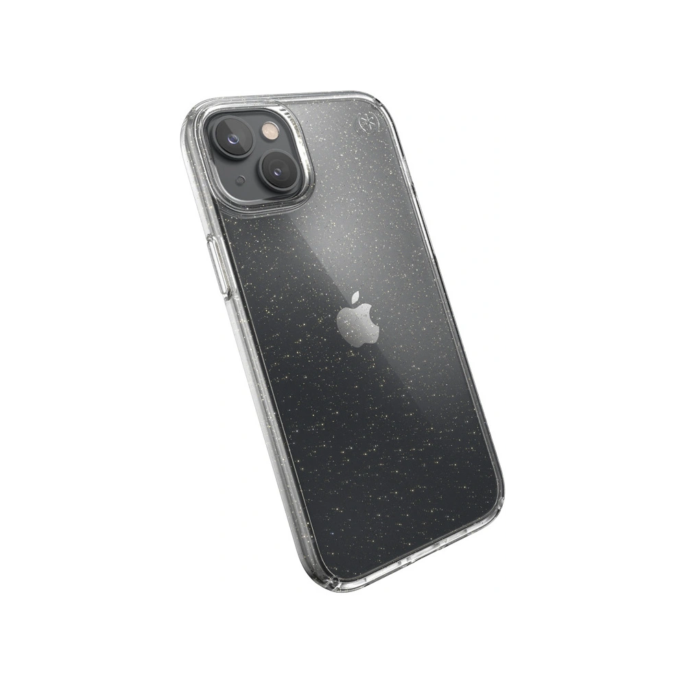 Hurtownia GSM - Etui Speck Presidio Perfect-Clear Glitter MICROBAN Apple iPhone 14 Plus / 15 Plus (Čirý / Zlatý třpyt) - SPK390 - {ean13} - Hurt