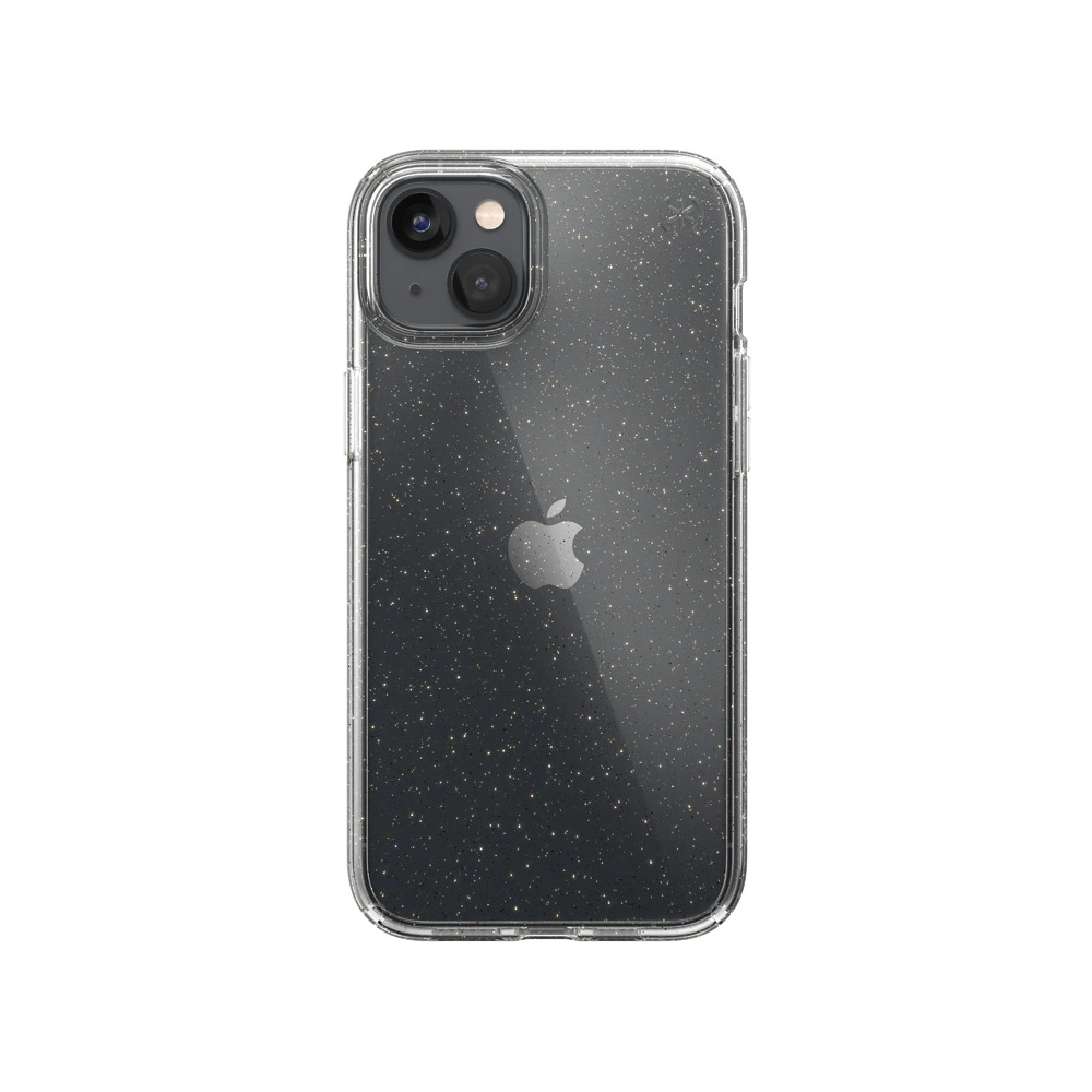 Hurtownia GSM - Etui Speck Presidio Perfect-Clear Glitter MICROBAN Apple iPhone 14 Plus / 15 Plus (Čirý / Zlatý třpyt) - SPK390 - {ean13} - Hurt