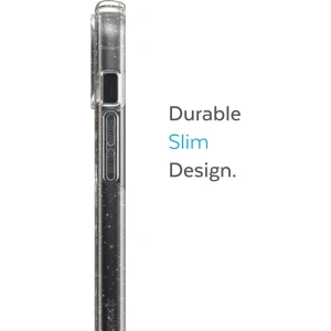 Etui Speck Presidio Perfect-Clear Glitter MagSafe MICROBAN Apple iPhone 14 Plus / 15 Plus (Transparent / Glitter Aur)