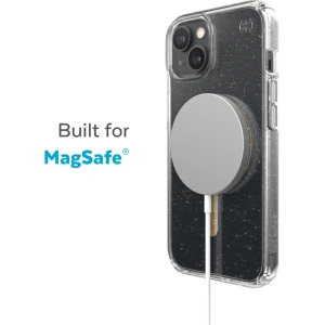 Wholesale Speck Presidio Perfect-Clear Glitter MagSafe MICROBAN Apple iPhone 14 Plus / 15 Plus (Clear / Gold Glitter) - SPK391 - {ean13} - Hurt