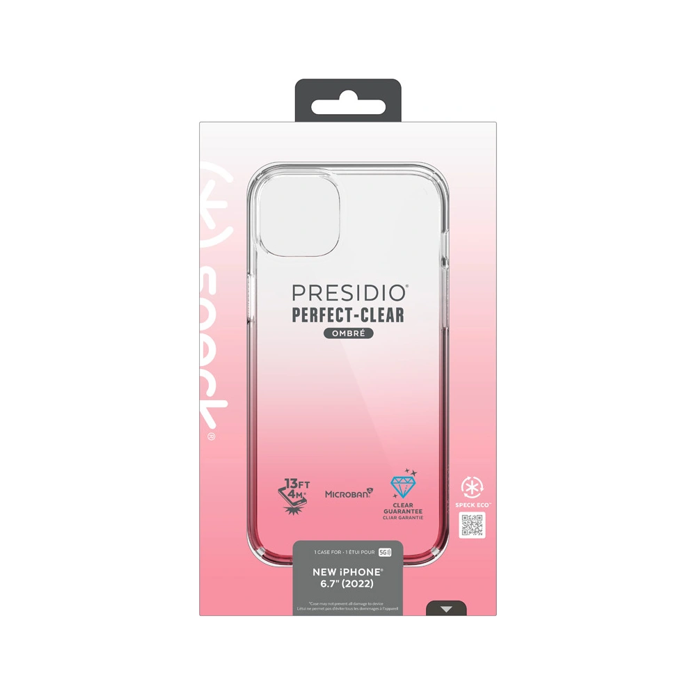 Hurtownia GSM - Etui Speck Presidio Perfect-Clear Ombre MICROBAN Apple iPhone 14 Plus / 15 Plus (Průhledné / Vintage Růžové Zesvětlení) - SPK392 - {ean13} - Hurt