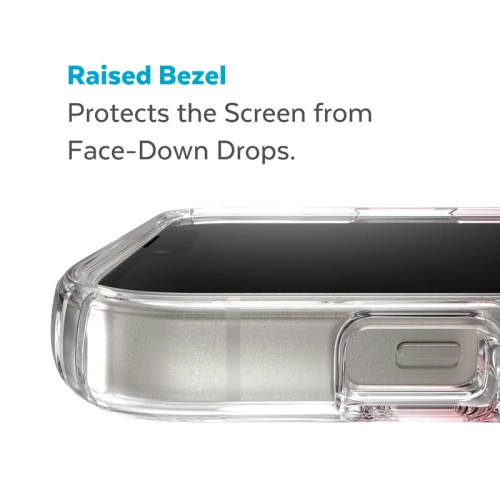 Etui Speck Presidio Perfect-Clear Ombre MagSafe MICROBAN Apple iPhone 14 Plus / 15 Plus (Clear / Vintage Rose Fade)