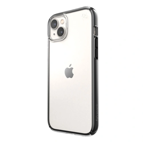 Etui Speck Presidio Perfect-Clear Impact Geometry MICROBAN Apple iPhone 14 Plus / 15 Plus (Clear / Black)