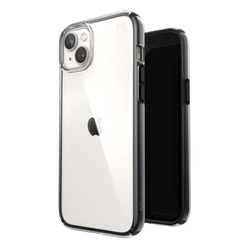 Etui Speck Presidio Perfect-Clear Impact Geometry MICROBAN Apple iPhone 14 Plus / 15 Plus (Clear / Black)