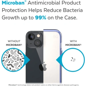 Wholesale Speck Presidio Perfect-Clear Impact Geometry MICROBAN Apple iPhone 14 Plus / 15 Plus (Clear / Grounded Purple) - SPK395 - {ean13} - Hurt