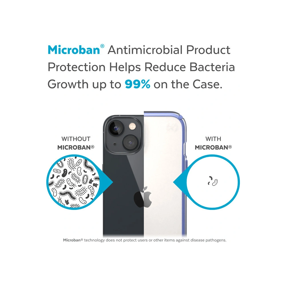 Wholesale Speck Presidio Perfect-Clear Impact Geometry MICROBAN Apple iPhone 14 Plus / 15 Plus (Clear / Grounded Purple) - SPK395 - {ean13} - Hurt