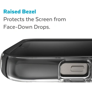 Case Speck Presidio Perfect-Clear Impact Geometry MagSafe MICROBAN Apple iPhone 14 Plus / 15 Plus (Klar / Schwarz)