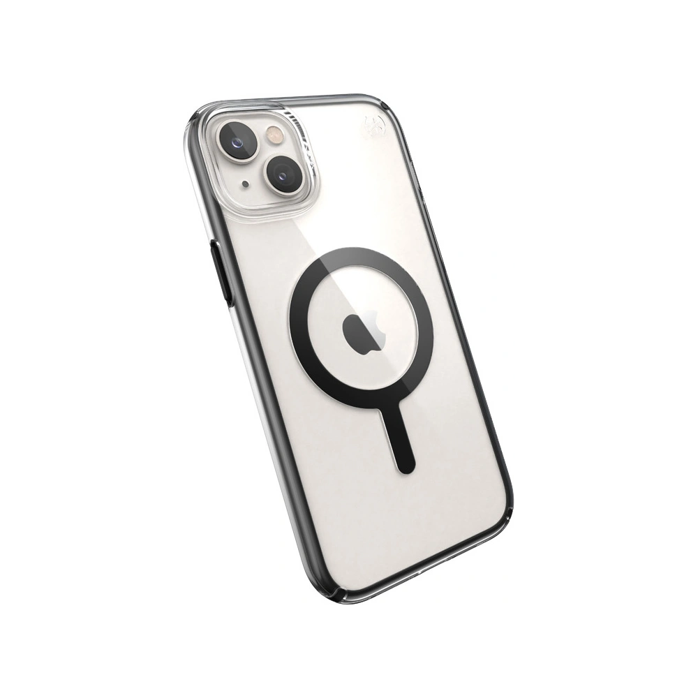 Hurtownia GSM - Etui Speck Presidio Perfect-Clear Impact Geometry MagSafe MICROBAN Apple iPhone 14 Plus / 15 Plus (Čiré / Černé) - SPK396 - {ean13} - Hurt