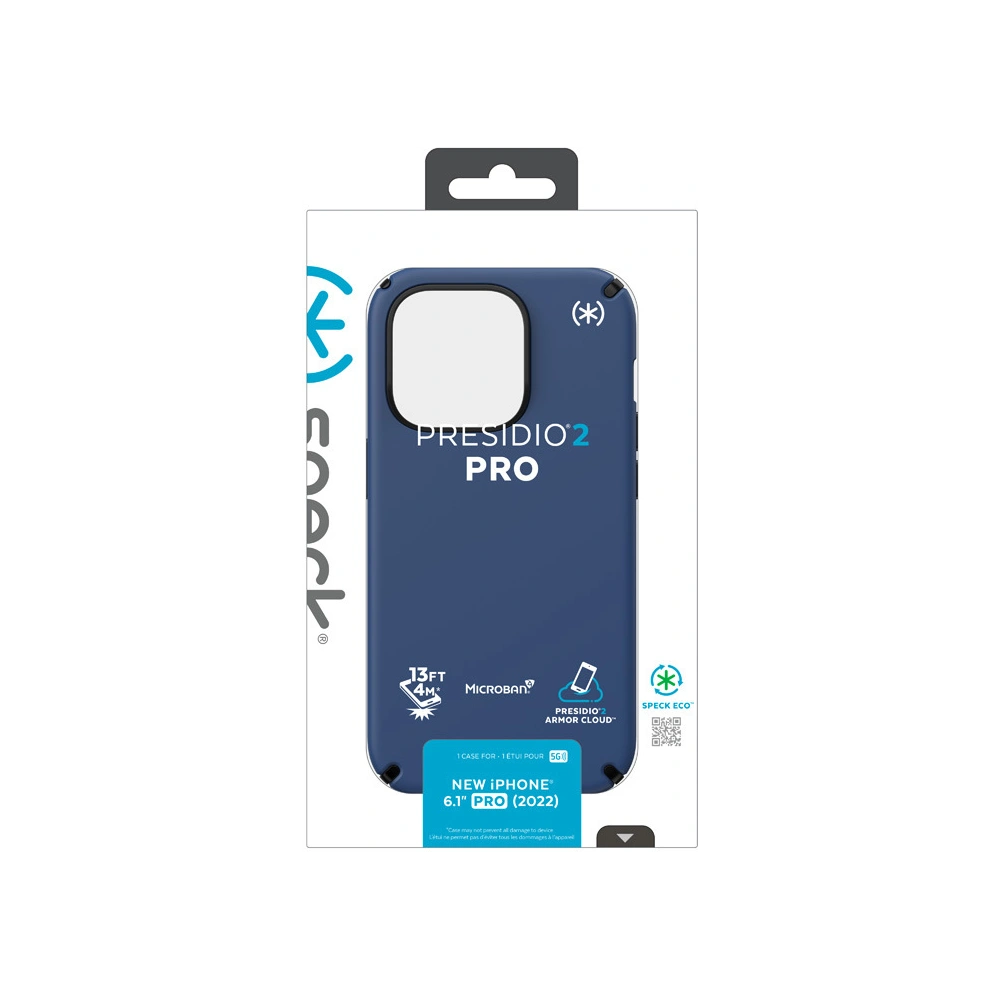 Hurtownia GSM - Etui Speck Presidio2 Pro MICROBAN Apple iPhone 14 Pro (Pobřežní modrá / Černá / Bílá) - SPK400 - {ean13} - Hurt