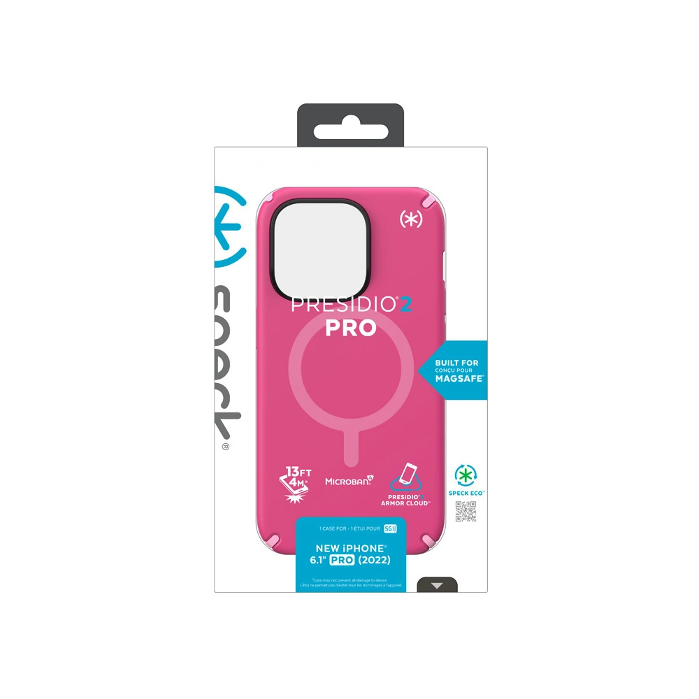 Wholesale Speck Presidio2 Pro MagSafe MICROBAN Apple iPhone 14 Pro (Digitalpink / Blossompink / White) - SPK402 - {ean13} - Hurt
