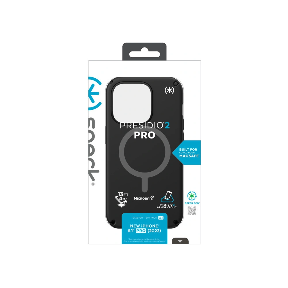 Hurtownia GSM - Etui Speck Presidio2 Pro MagSafe MICROBAN Apple iPhone 14 Pro (Black / Black / White) - SPK404 - {ean13} - Hurt
