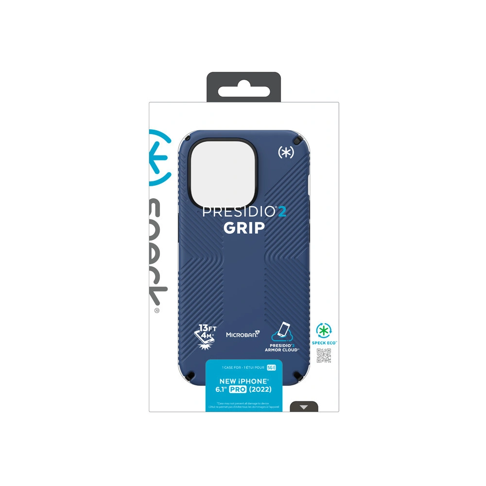 Hurtownia GSM - Etui Speck Presidio2 Grip MICROBAN Apple iPhone 14 Pro (Albastru costier / Negru / Alb) - SPK407 - {ean13} - Hurt