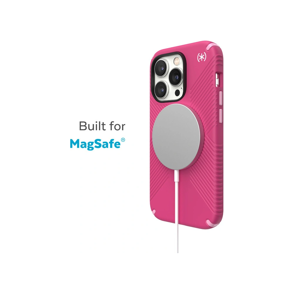 Hurtownia GSM - Etui Speck Presidio2 Grip MagSafe MICROBAN Apple iPhone 14 Pro (Digitalpink / Blossompink / Alb) - SPK409 - {ean13} - Hurt