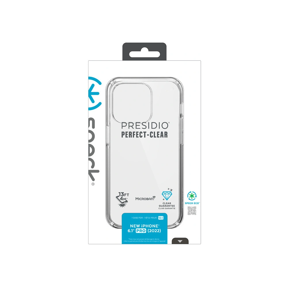 Hurtownia GSM - Etui Speck Presidio Perfect-Clear MICROBAN Apple iPhone 14 Pro (Čiré) - SPK412 - {ean13} - Hurt