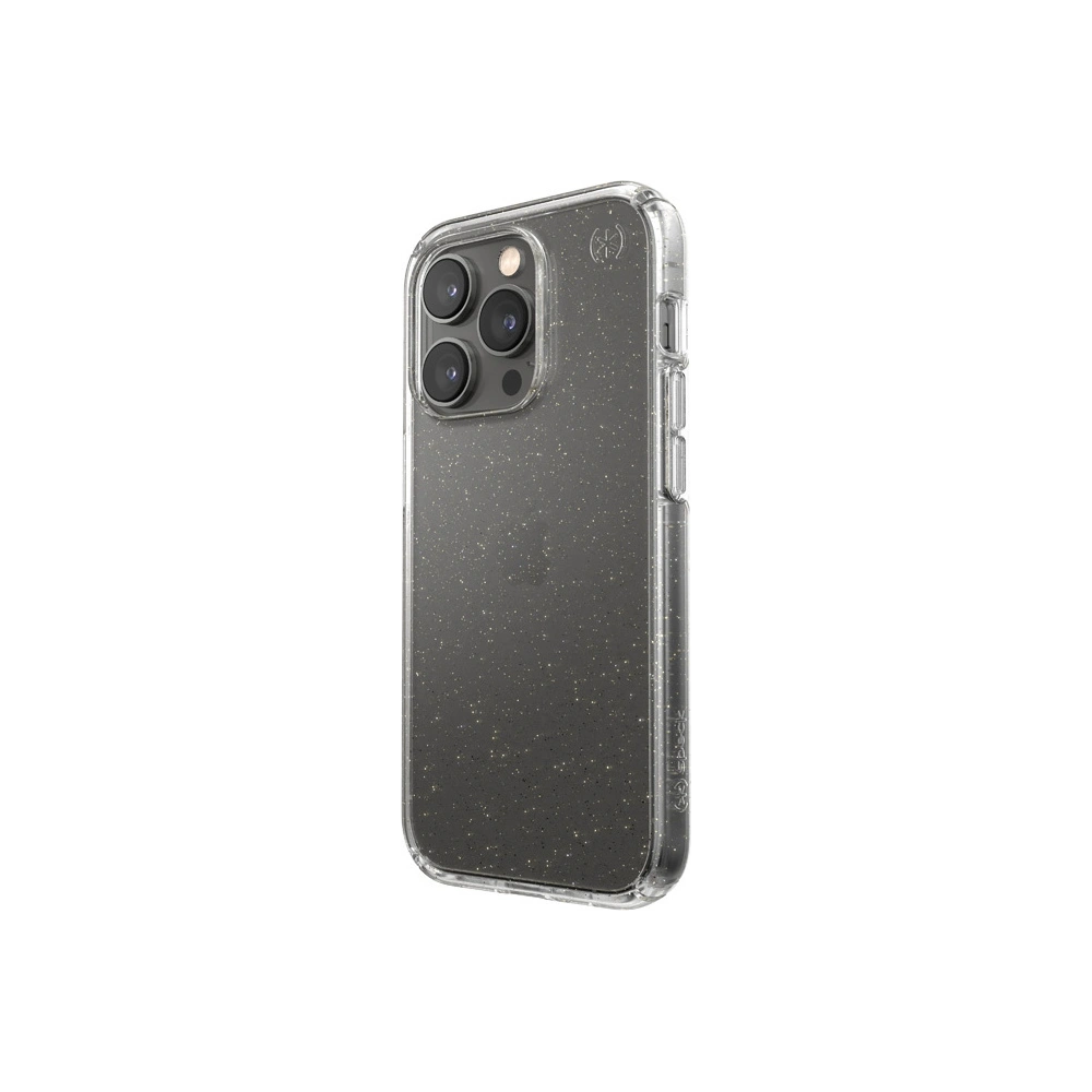 Hurtownia GSM - Etui Speck Presidio Perfect-Clear Glitter MICROBAN Apple iPhone 14 Pro (Clear / Gold Glitter) - SPK414 - {ean13} - Hurt