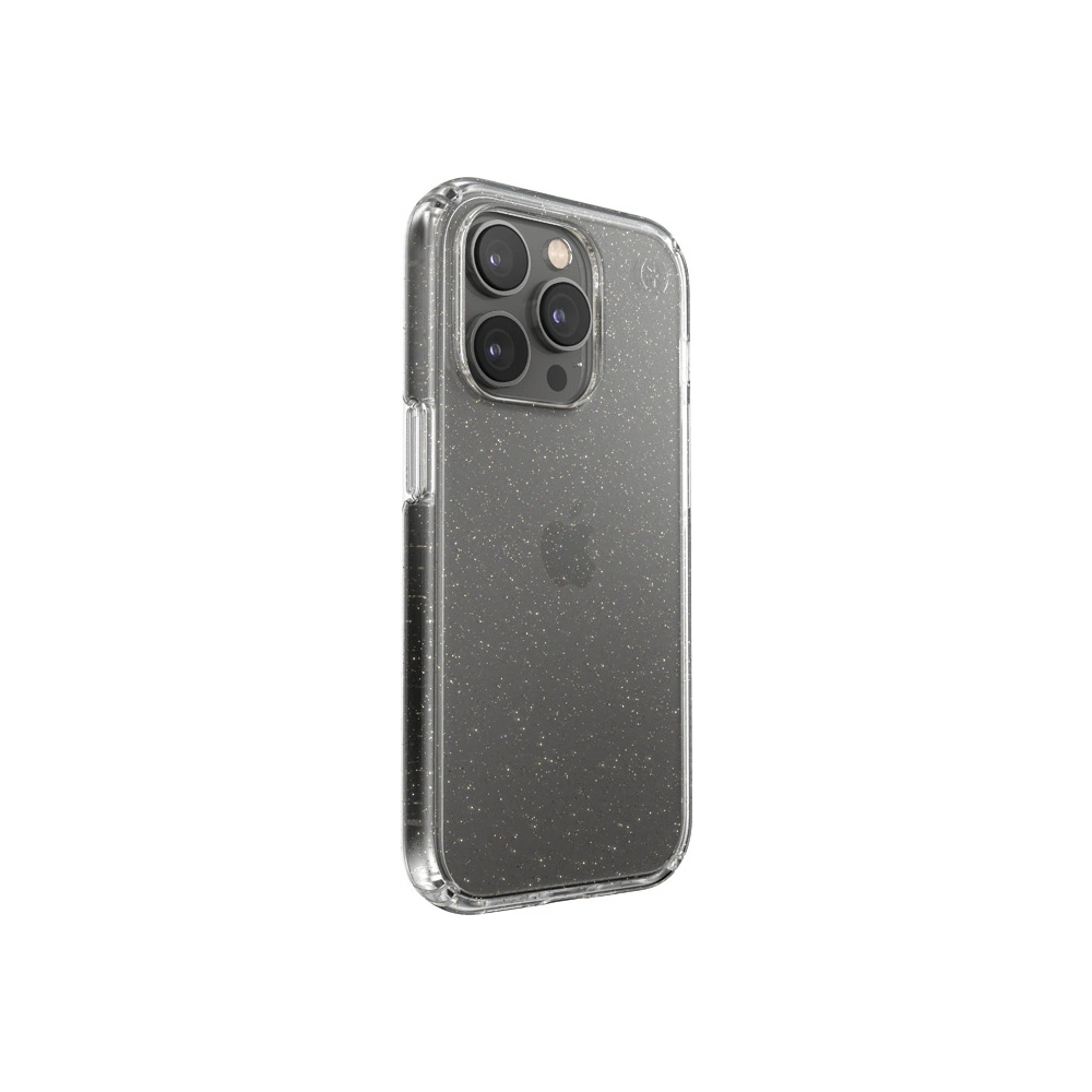 Hurtownia GSM - Etui Speck Presidio Perfect-Clear Glitter MICROBAN Apple iPhone 14 Pro (Čiré / Zlaté třpytky) - SPK414 - {ean13} - Hurt