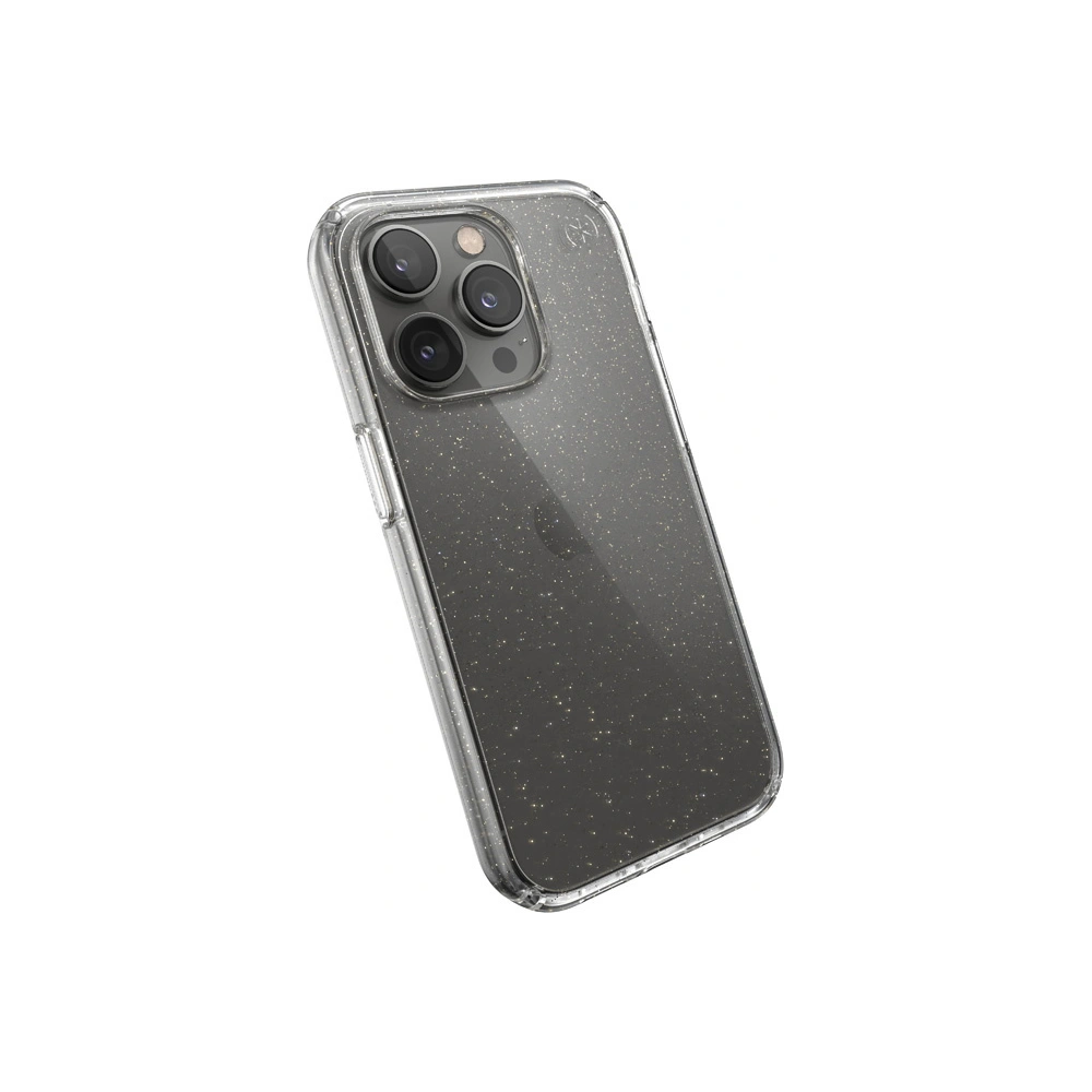 Hurtownia GSM - Etui Speck Presidio Perfect-Clear Glitter MICROBAN Apple iPhone 14 Pro (Čiré / Zlaté třpytky) - SPK414 - {ean13} - Hurt