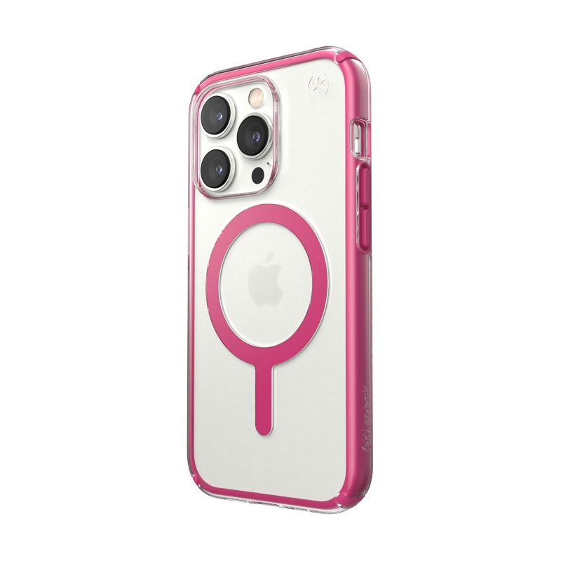 Hurtownia Speck - 840168525263 - SPK417 - Etui Speck Presidio Perfect-Clear Impact Geometry MagSafe MICROBAN Apple iPhone 14 Pro (Clear / Digital Pink) - B2B homescreen