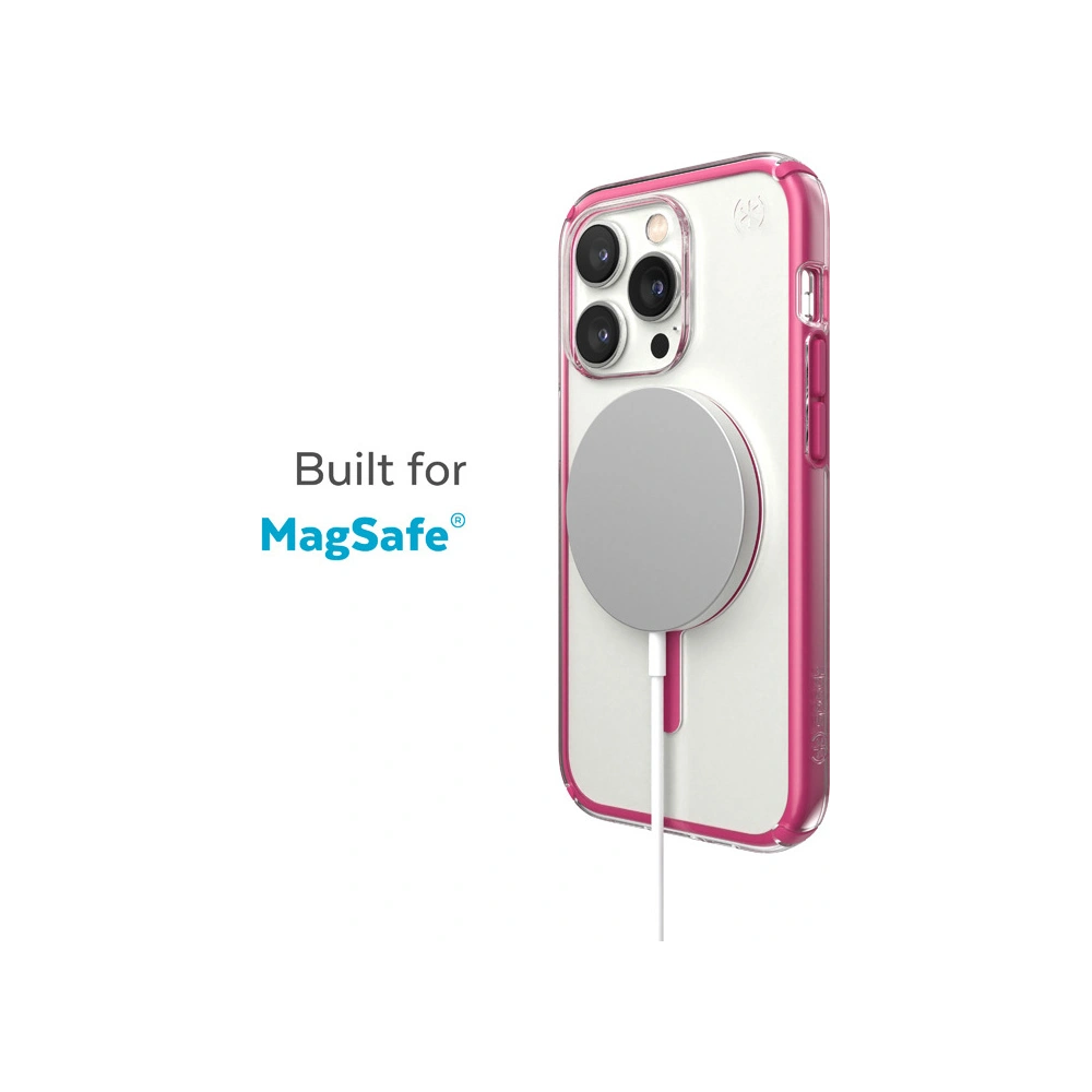 Wholesale Speck Presidio Perfect-Clear Impact Geometry MagSafe MICROBAN Apple iPhone 14 Pro (Clear / Digital Pink) - SPK417 - {ean13} - Hurt