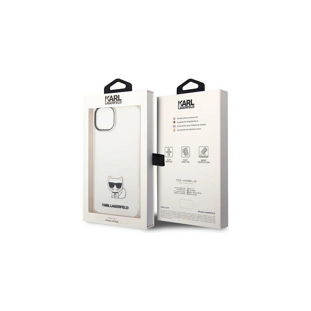 Hurtownia GSM - Etui Karl Lagerfeld KLHCP14MCTTR Apple iPhone 14 Plus / 15 Plus hardcase průhledný/transparent Choupette Body - KLD1036 - {ean13} - Hurt