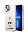 Etui Karl Lagerfeld KLHCP14MCTTRI Apple iPhone 14 Plus / 15 Plus hardcase růžový/pink Transparent Choupette Body