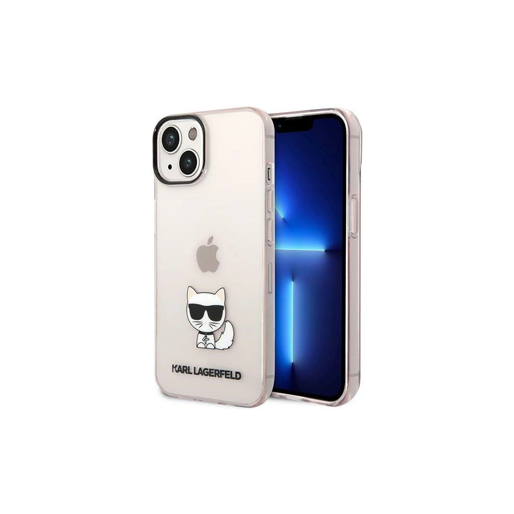 Hurtownia GSM - Case Karl Lagerfeld KLHCP14MCTTRI Apple iPhone 14 Plus / 15 Plus Hardcase rosa/pink Transparent Choupette Body - KLD1037 - {ean13} - Hurt