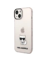 Hurtownia GSM - Etui Karl Lagerfeld KLHCP14MCTTRI Apple iPhone 14 Plus / 15 Plus hardcase růžový/pink Transparent Choupette Body - KLD1037 - {ean13} - Hurt