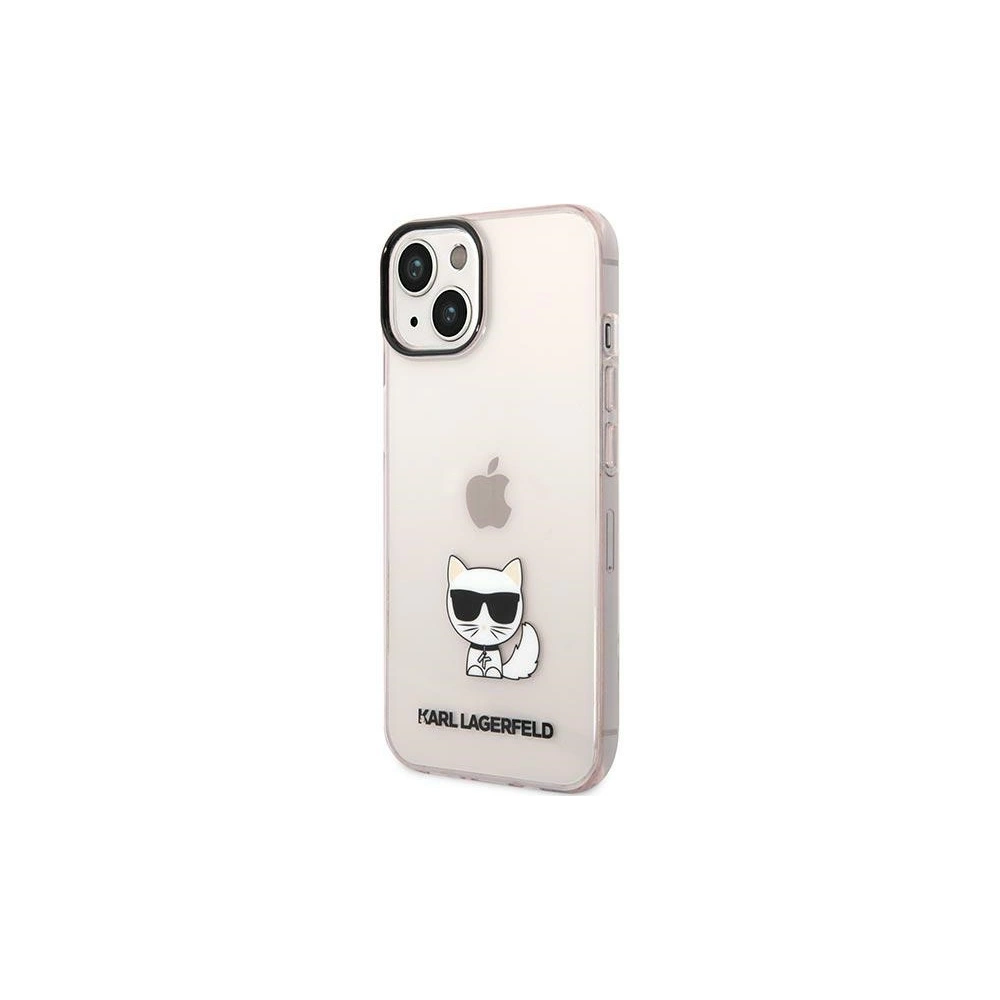 Hurtownia GSM - Case Karl Lagerfeld KLHCP14MCTTRI Apple iPhone 14 Plus / 15 Plus Hardcase rosa/pink Transparent Choupette Body - KLD1037 - {ean13} - Hurt