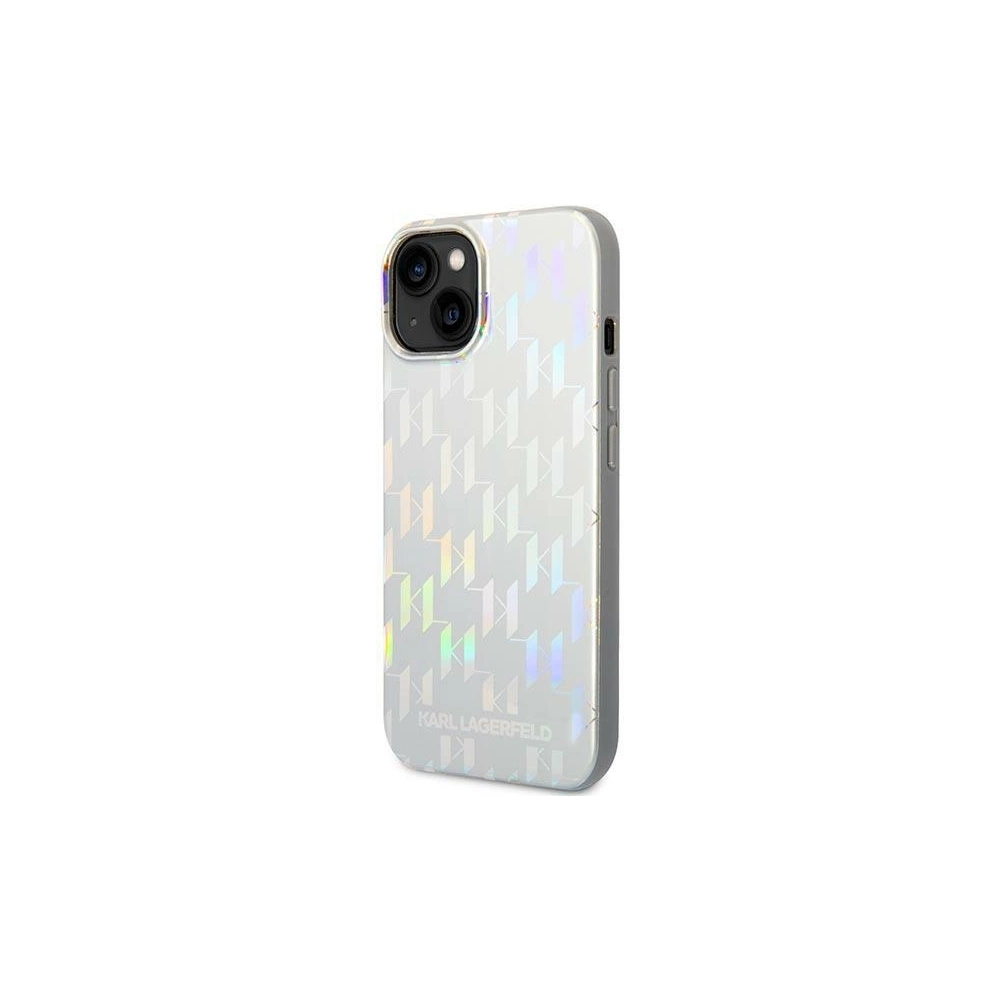 Hurtownia GSM - Case Karl Lagerfeld KLHCP14MLGMMSV3 für Apple iPhone 14 Plus / 15 Plus Hartschale silber Monogram Iridescent - KLD1039 - {ean13} - Hurt
