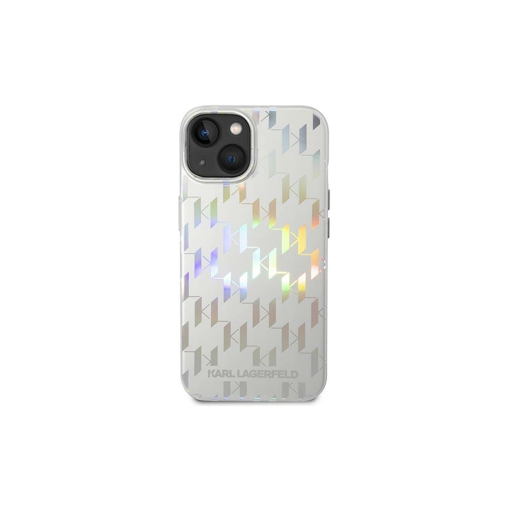 Hurtownia GSM - Case Karl Lagerfeld KLHCP14MLGMMSV3 für Apple iPhone 14 Plus / 15 Plus Hartschale silber Monogram Iridescent - KLD1039 - {ean13} - Hurt