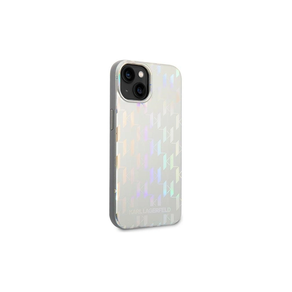 Hurtownia GSM - Case Karl Lagerfeld KLHCP14MLGMMSV3 für Apple iPhone 14 Plus / 15 Plus Hartschale silber Monogram Iridescent - KLD1039 - {ean13} - Hurt