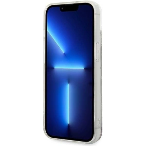 Etui Karl Lagerfeld KLHCP14MLMNMS Apple iPhone 14 Plus / 15 Plus keménytok ezüst/ezüst Folyékony Csillogó Monogram
