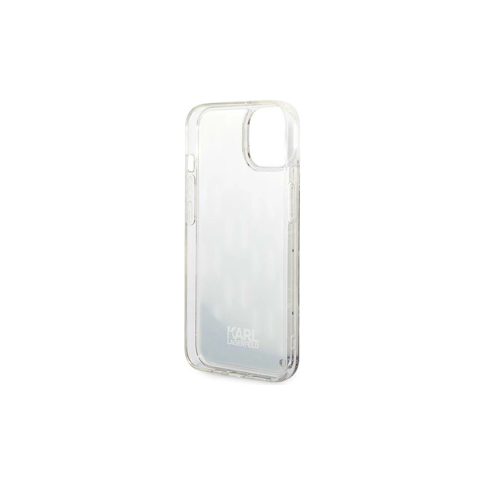 Hurtownia GSM - Case Karl Lagerfeld KLHCP14MLMNMS Apple iPhone 14 Plus / 15 Plus Hardcase silber/silver Liquid Glitter Monogram - KLD1040 - {ean13} - Hurt