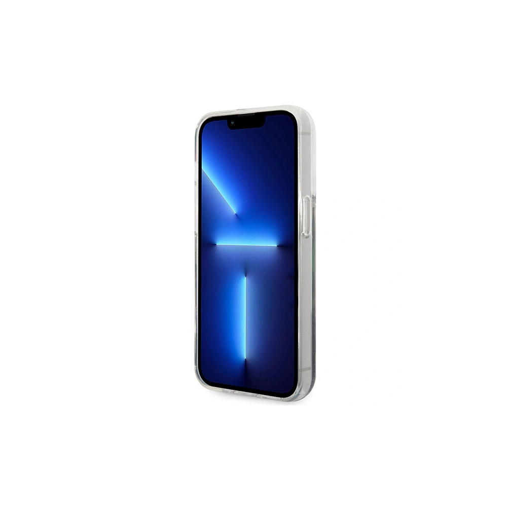Wholesale Guess GUHCP14LLFLSB Apple iPhone 14 Pro blue hardcase Flower Liquid Glitter - GUE1974 - {ean13} - Hurt