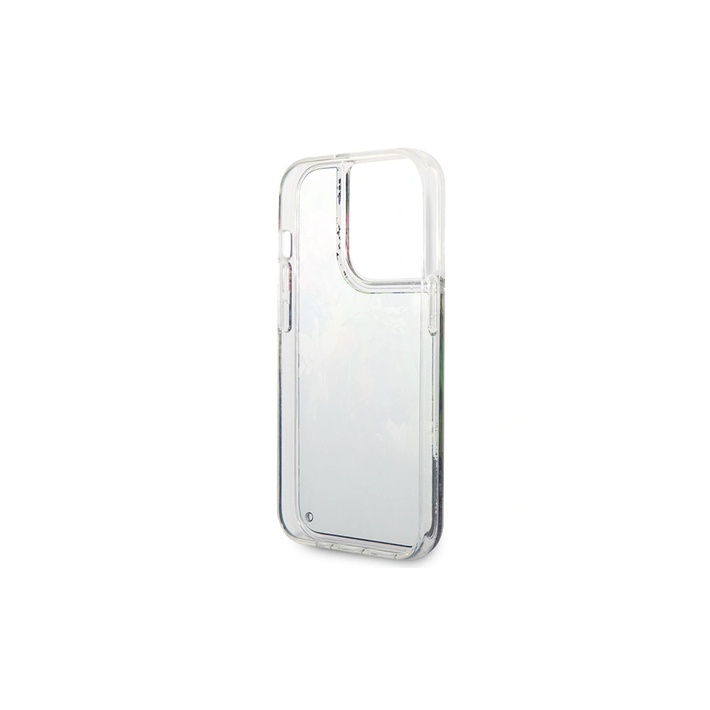 Hurtownia GSM - Etui Guess GUHCP14LLFLSB Apple iPhone 14 Pro kék/blue kemény hátlap Virágos Folyékony Csillám - GUE1974 - {ean13} - Hurt