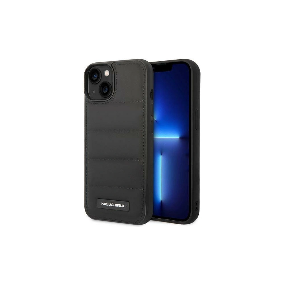Hurtownia GSM - Case Karl Lagerfeld KLHCP14MPSQAK Apple iPhone 14 Plus / 15 Plus Hartschale schwarz/black Puffy Elongated Logo - KLD1042 - {ean13} - Hurt