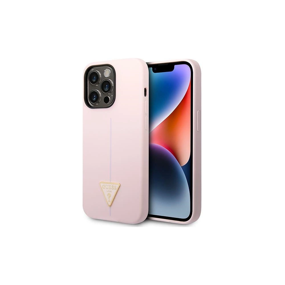 Hurtownia GSM - Case Guess GUHCP14LSLTGU Apple iPhone 14 Pro lila/purple Hardcase Silikon Triangle - GUE1983 - {ean13} - Hurt