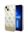 Etui Guess GUHCP14MHG4MHG Apple iPhone 14 Plus / 15 Plus złoty/gold hardcase 4G Pattern Script