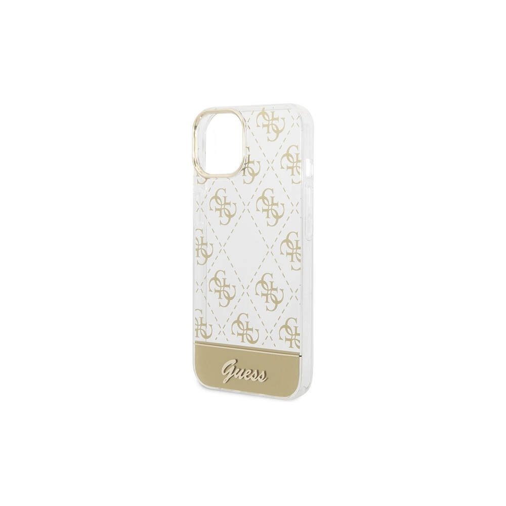 Hurtownia GSM - Etui Guess GUHCP14MHG4MHG Apple iPhone 14 Plus / 15 Plus arany/hardcase 4G Pattern Script - GUE1984 - {ean13} - Hurt