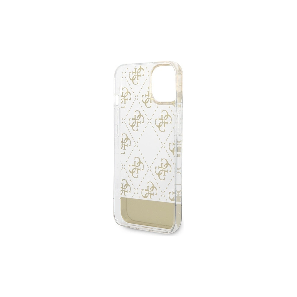 Hurtownia GSM - Case Guess GUHCP14MHG4MHG Apple iPhone 14 Plus / 15 Plus gold/hartschale 4G Muster Schriftzug - GUE1984 - {ean13} - Hurt
