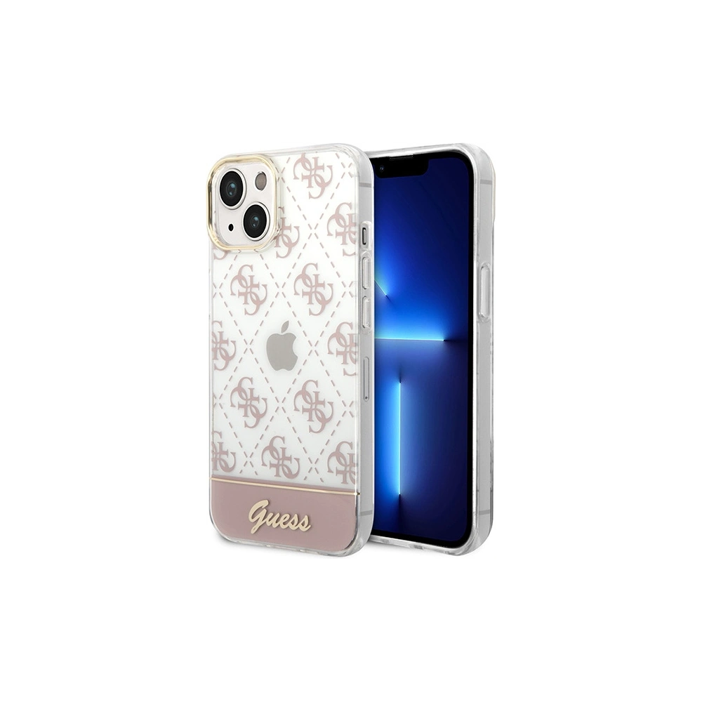 Hurtownia GSM - Case Guess GUHCP14MHG4MHP Apple iPhone 14 Plus / 15 Plus rosa/pink Hardcase 4G Pattern Script - GUE1985 - {ean13} - Hurt