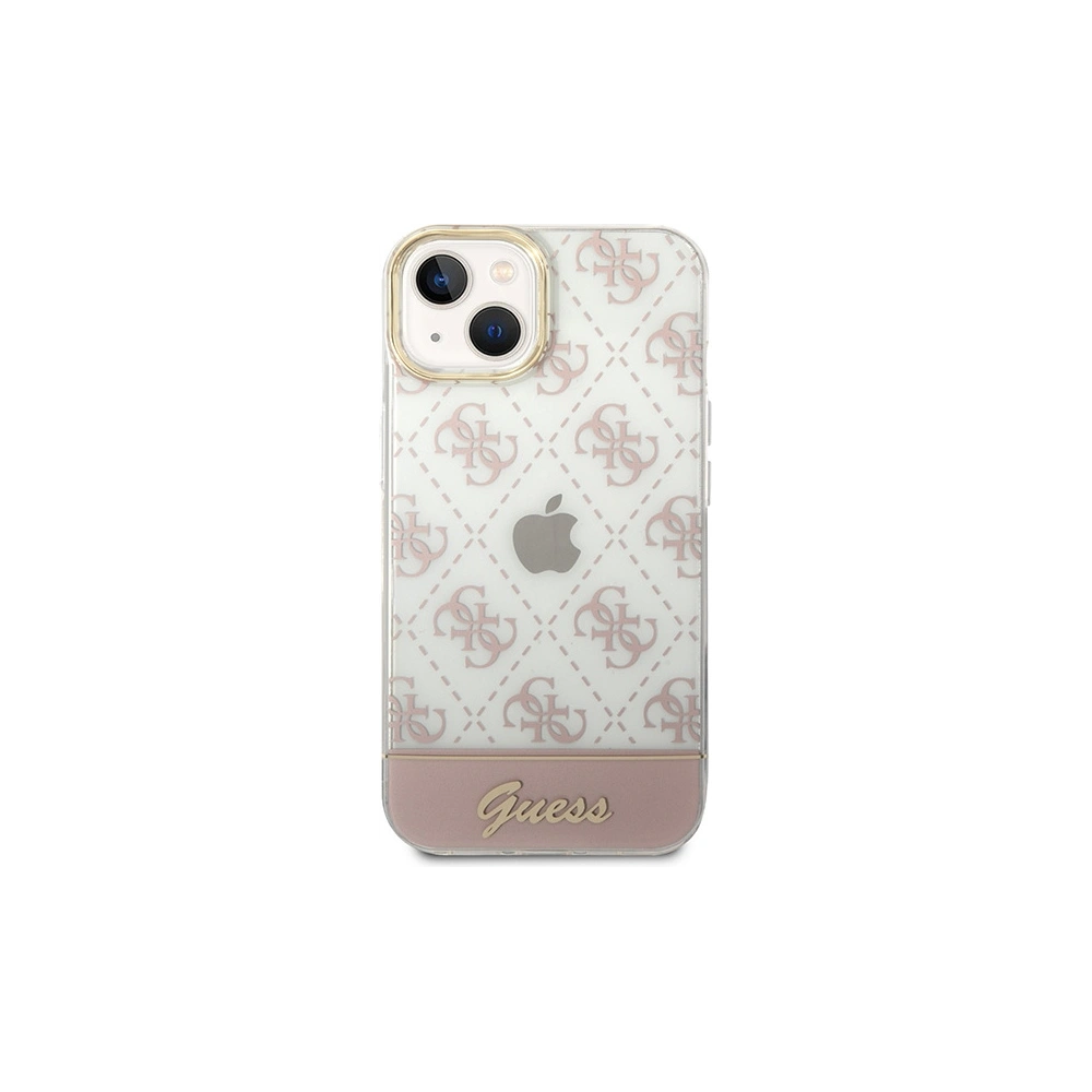 Hurtownia GSM - Case Guess GUHCP14MHG4MHP Apple iPhone 14 Plus / 15 Plus rosa/pink Hardcase 4G Pattern Script - GUE1985 - {ean13} - Hurt
